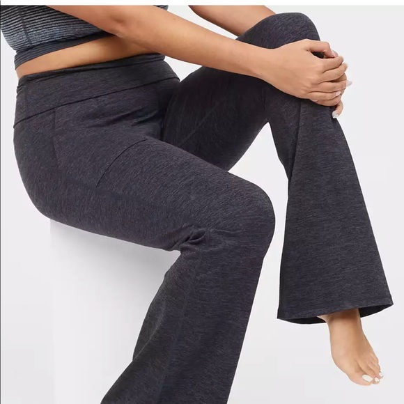 Waisted Foldover Flare Legging 